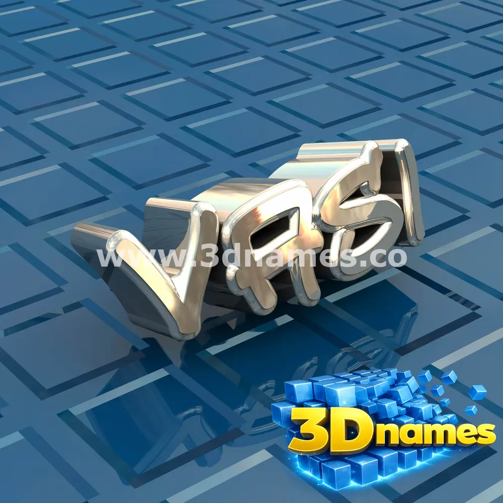 vasi in Blue Bling style - 3D name wallpaper