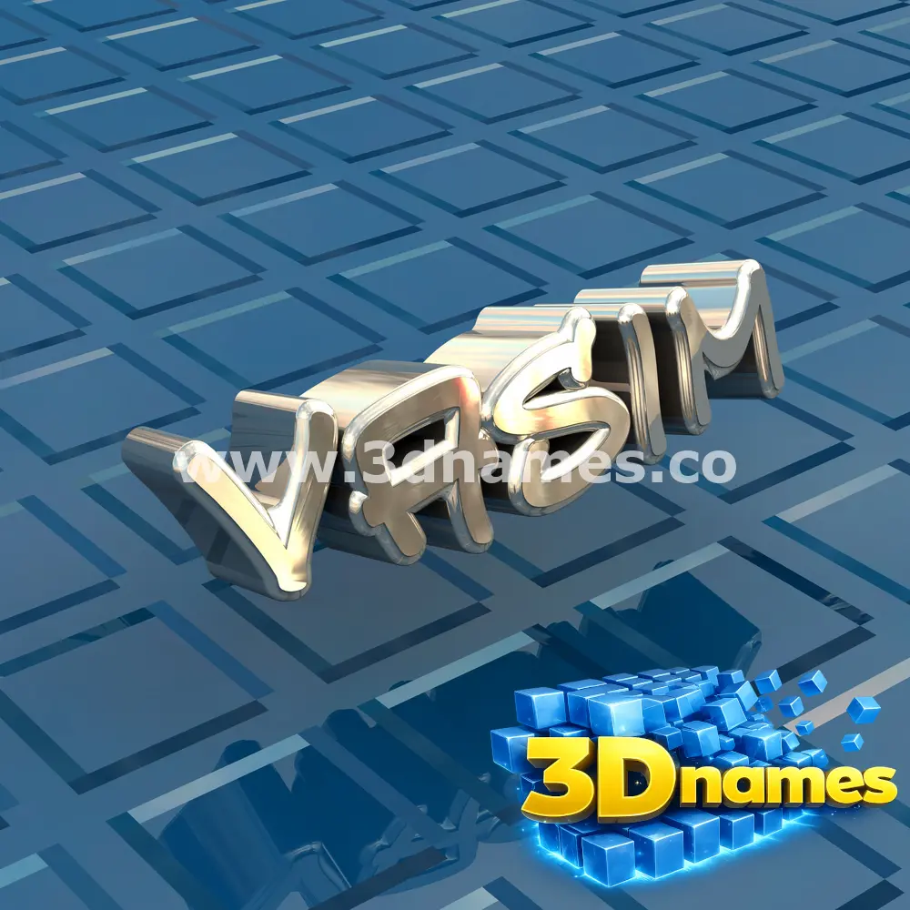 vasim in Blue Bling style - 3D name wallpaper