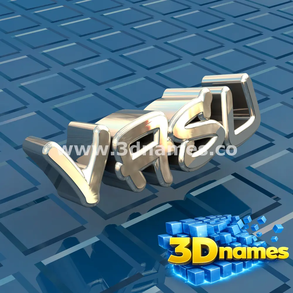 vasu in Blue Bling style - 3D name wallpaper