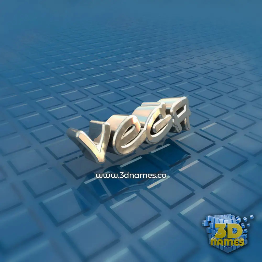 vega in Blue Bling style - 3D name wallpaper