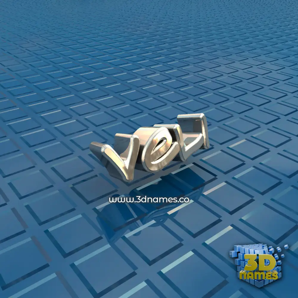 veli in Blue Bling style - 3D name wallpaper
