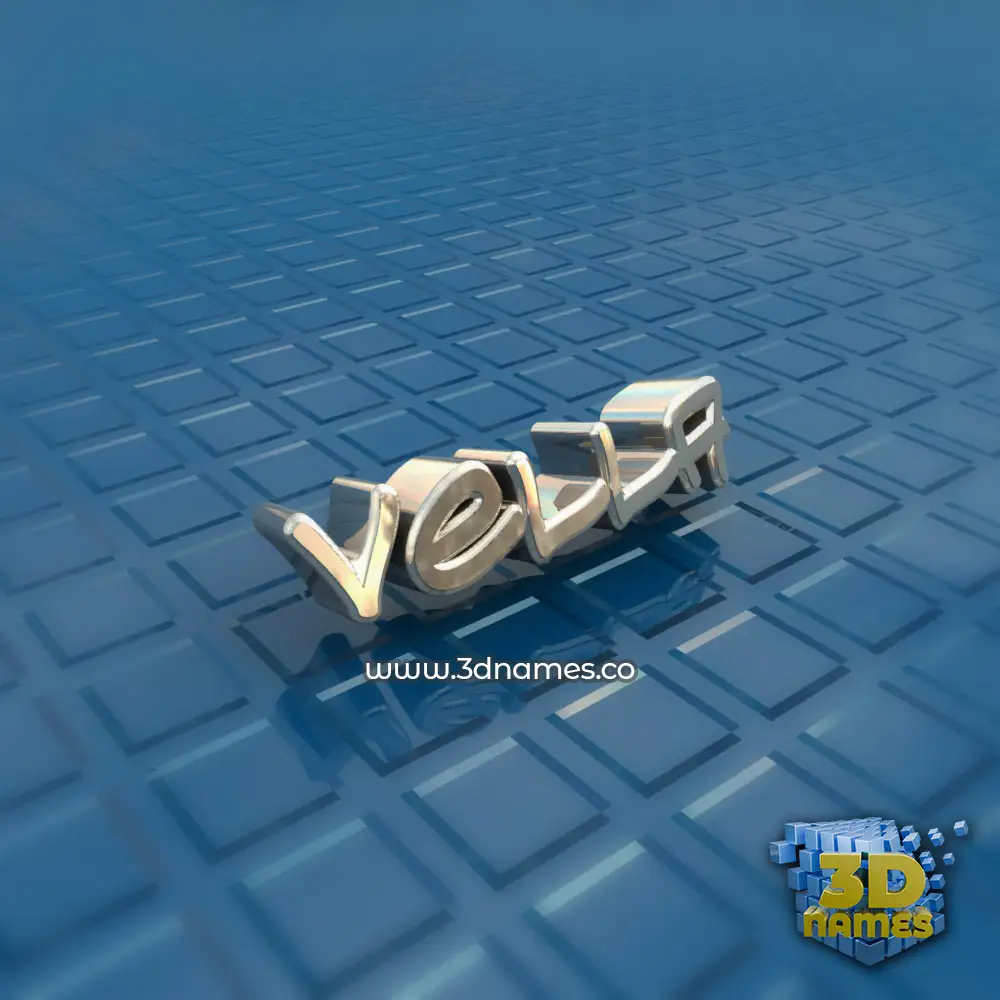 vella in Blue Bling style - 3D name wallpaper