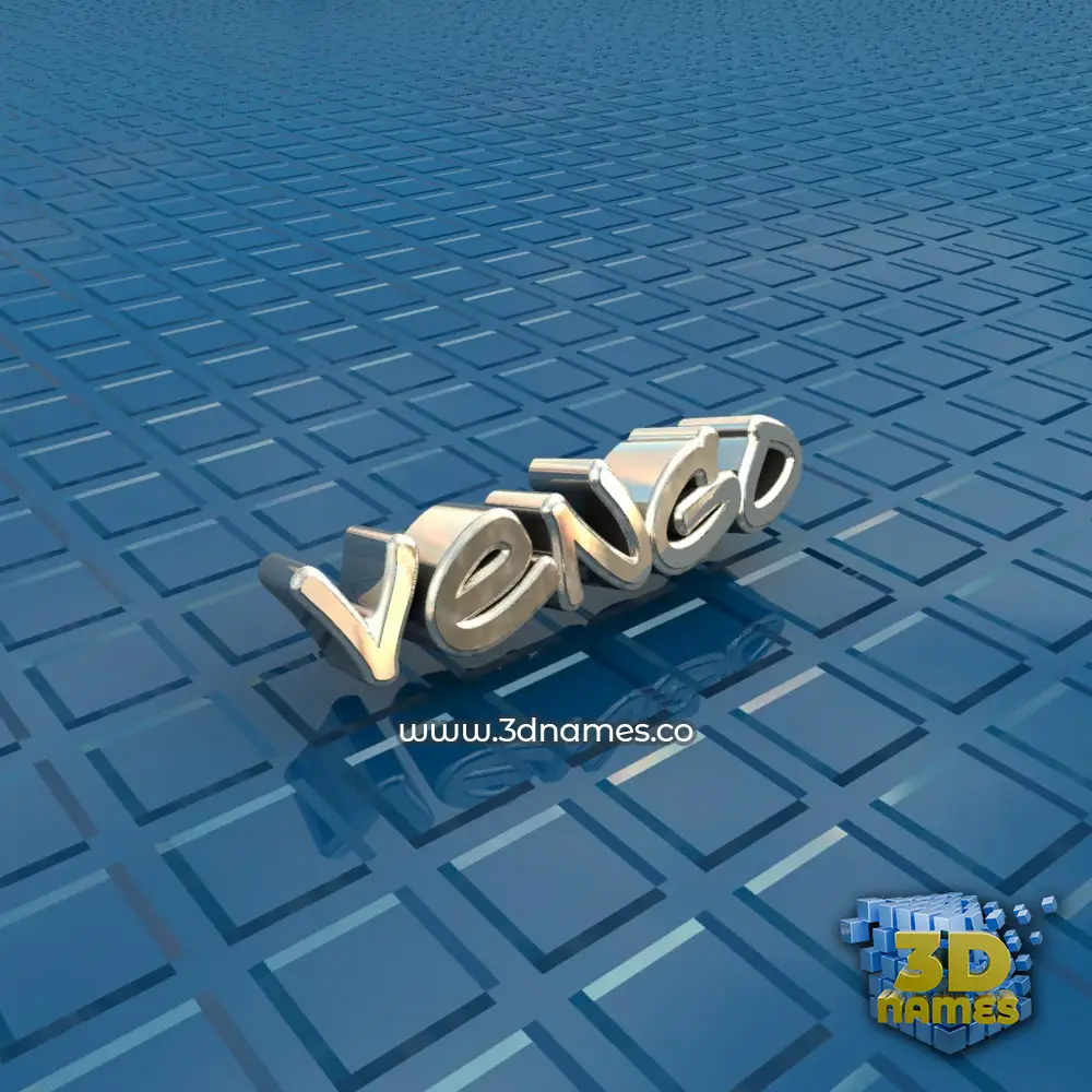 vengo in Blue Bling style - 3D name wallpaper