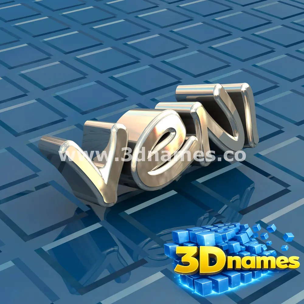 veni in Blue Bling style - 3D name wallpaper