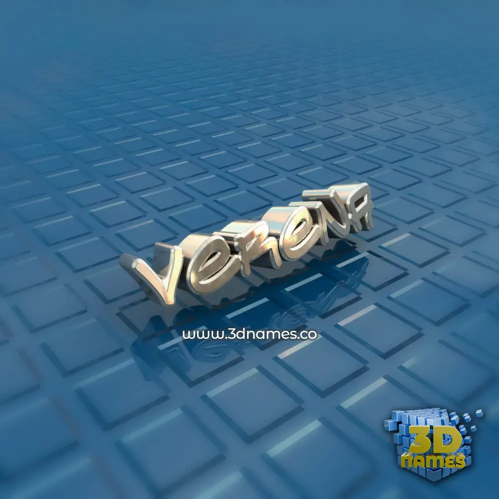verena in Blue Bling style - 3D name wallpaper