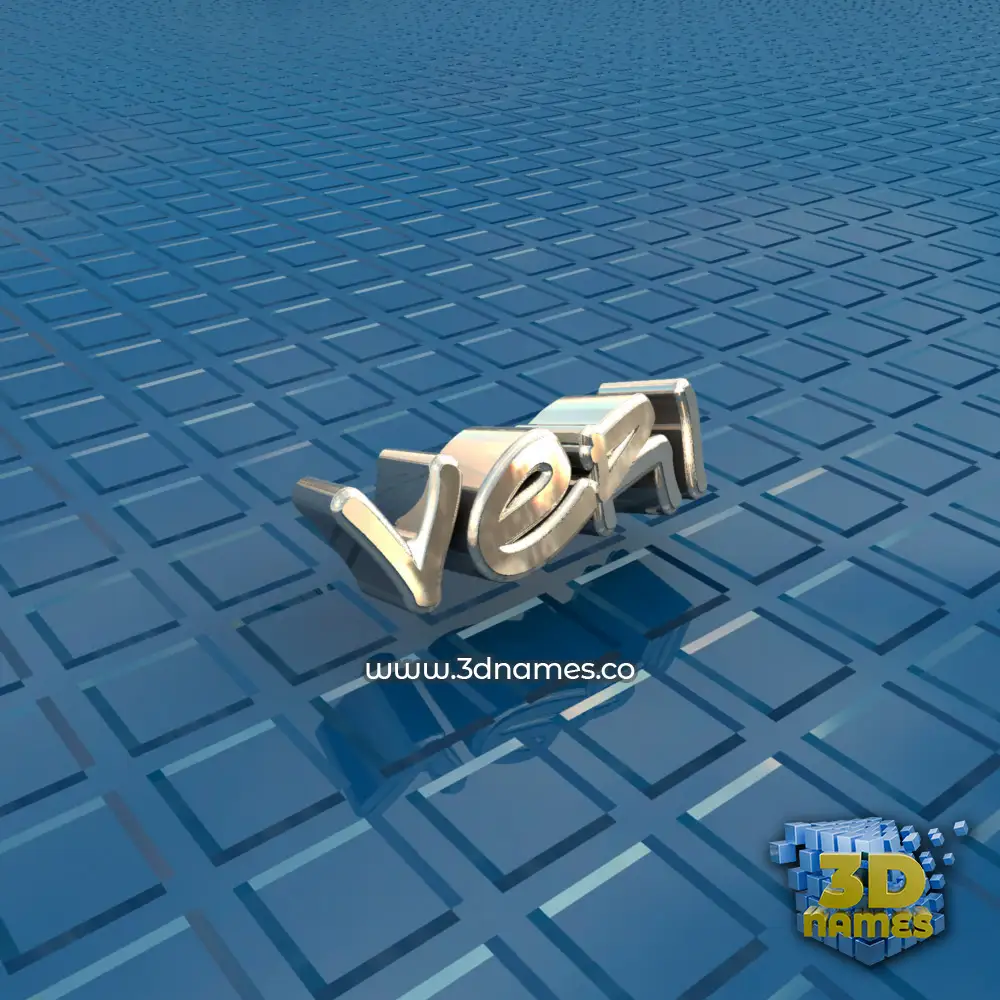 veri in Blue Bling style - 3D name wallpaper