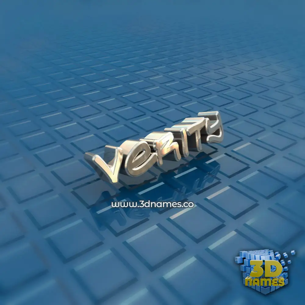 verity in Blue Bling style - 3D name wallpaper