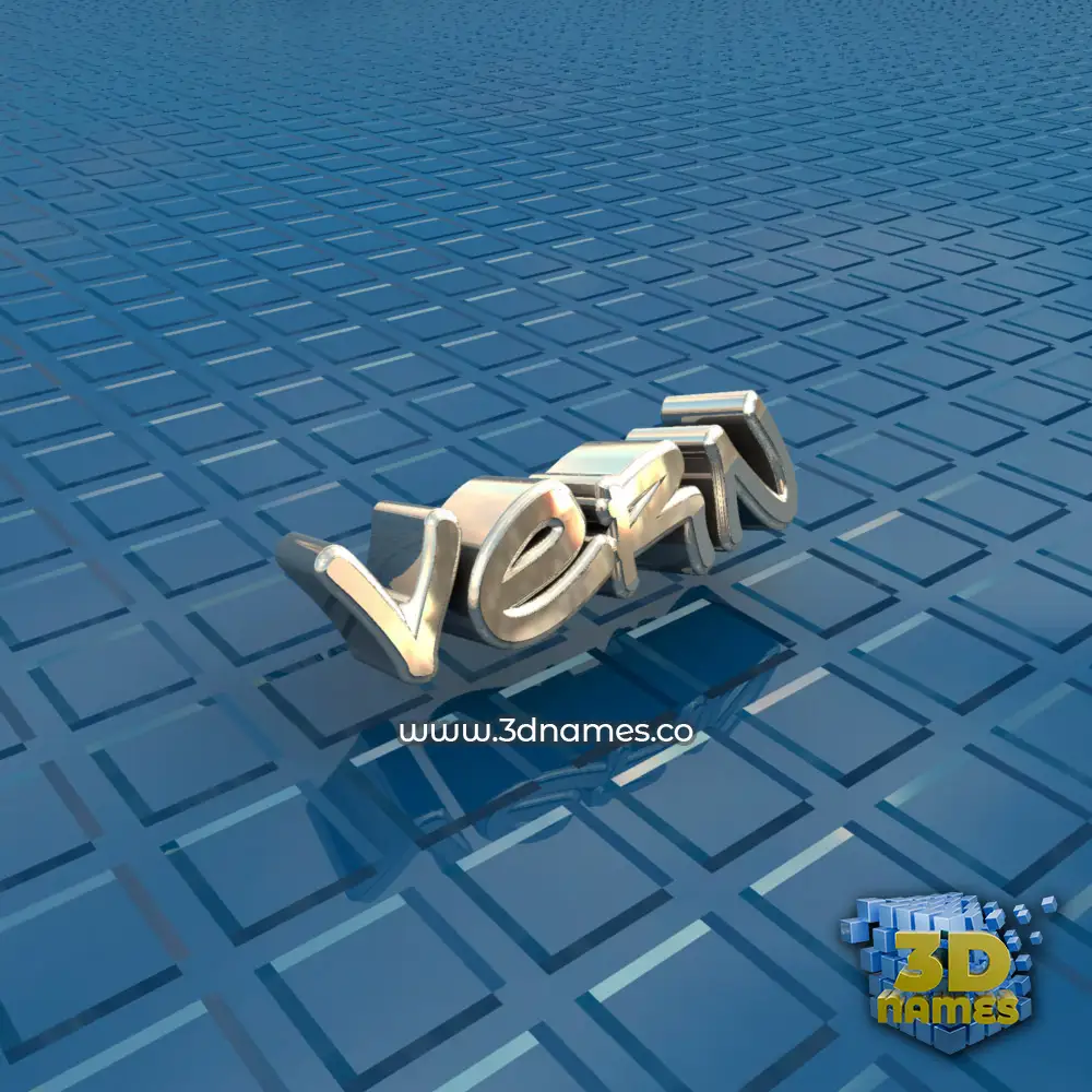 vern in Blue Bling style - 3D name wallpaper