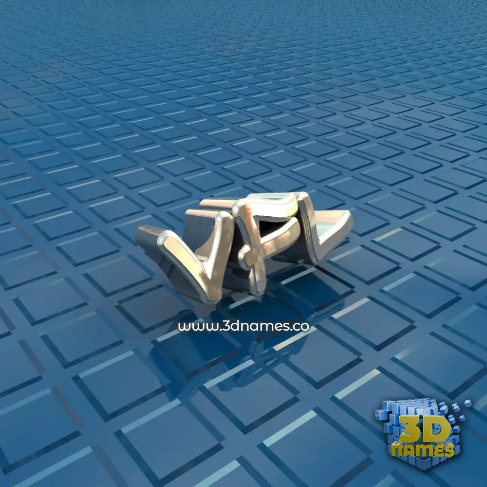 vfl in Blue Bling style - 3D name wallpaper
