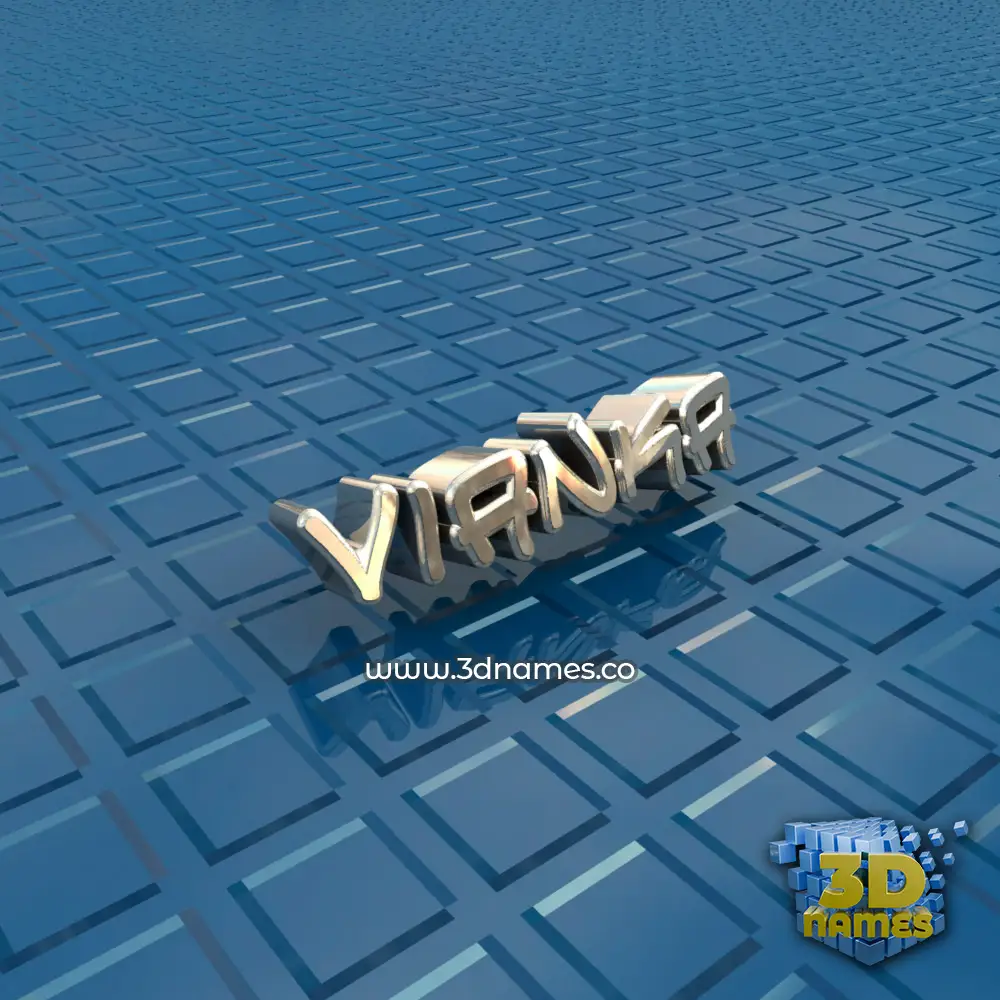 vianka in Blue Bling style - 3D name wallpaper