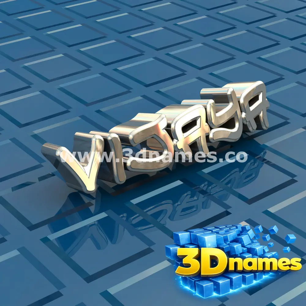 vijaya in Blue Bling style - 3D name wallpaper