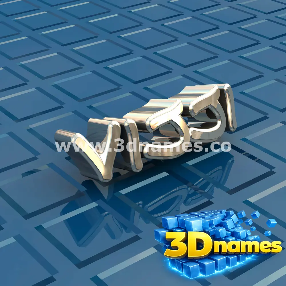 vijji in Blue Bling style - 3D name wallpaper