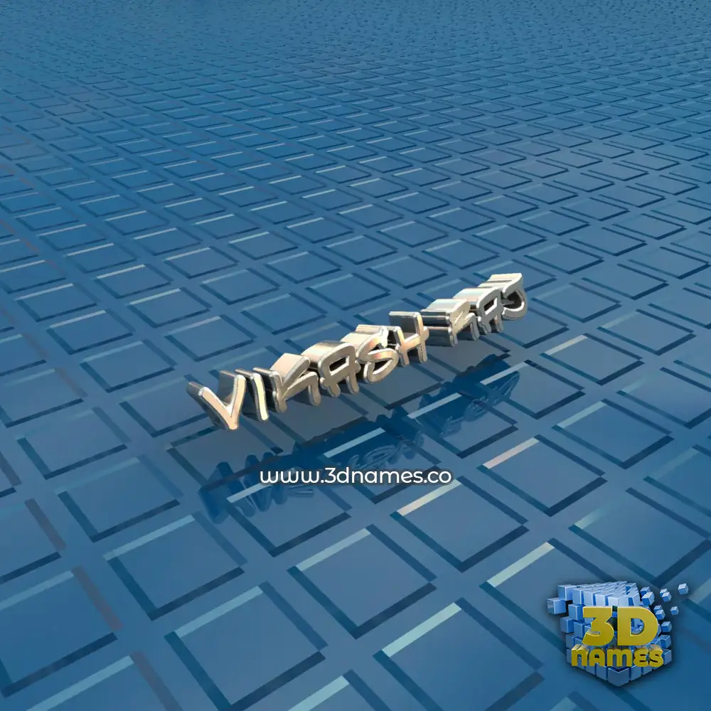 vikash raj in Blue Bling style - 3D name wallpaper
