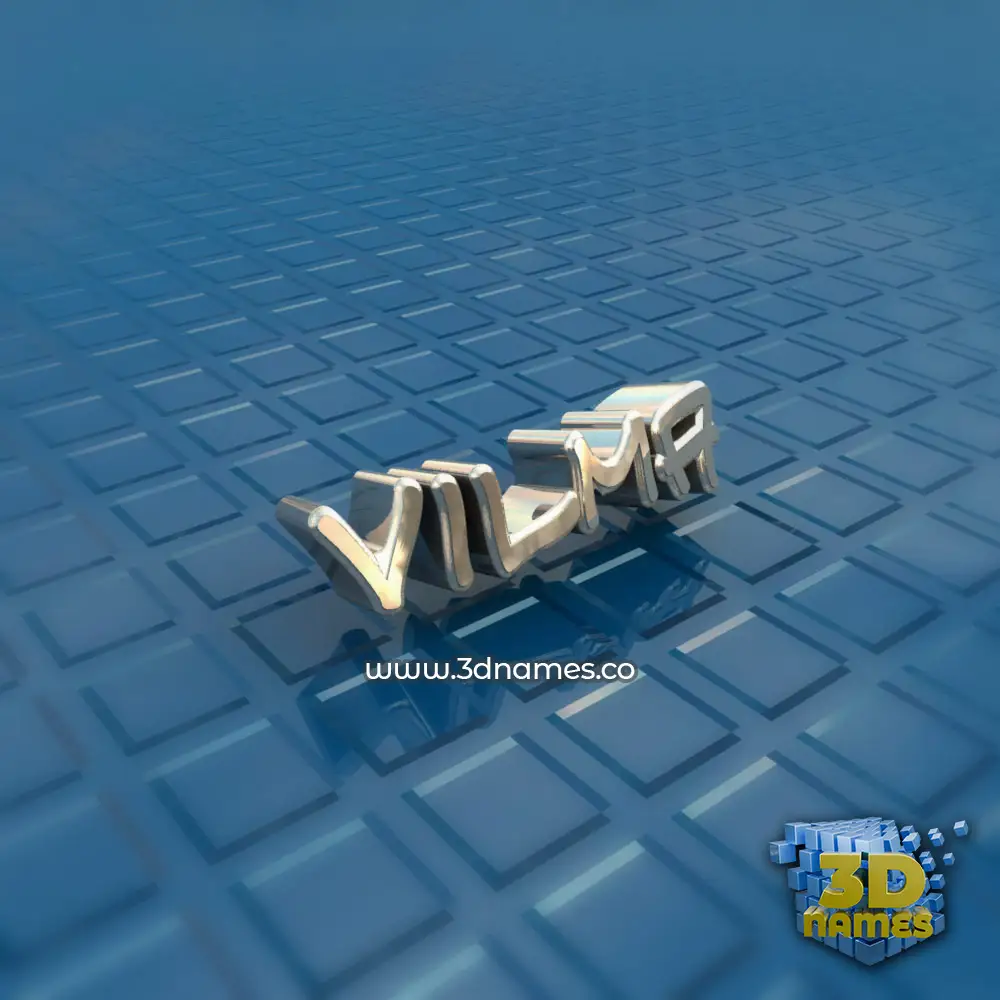 vilma in Blue Bling style - 3D name wallpaper