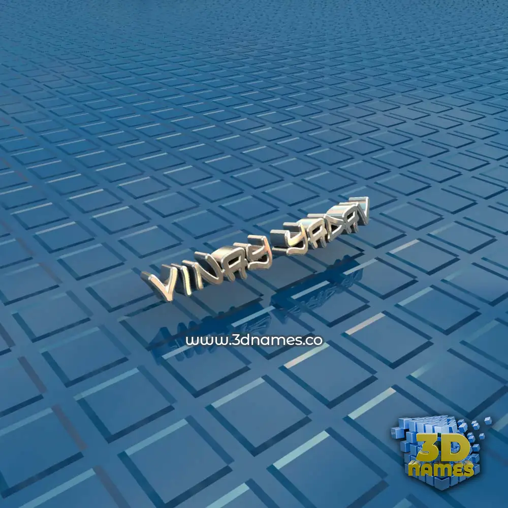 vinay yadav in Blue Bling style - 3D name wallpaper