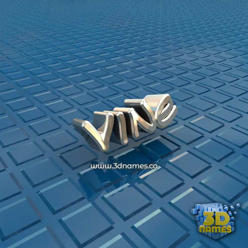 vine in Blue Bling style - 3D name wallpaper