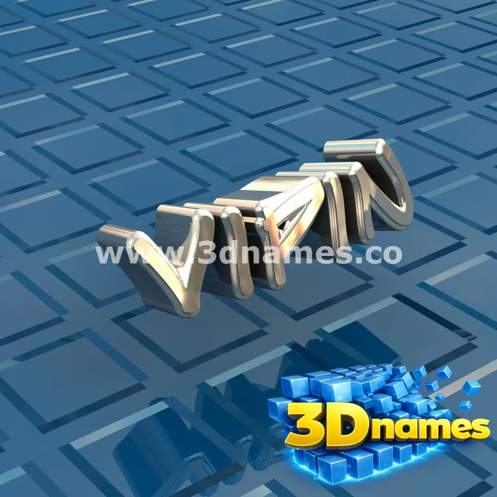 vipin in Blue Bling style - 3D name wallpaper