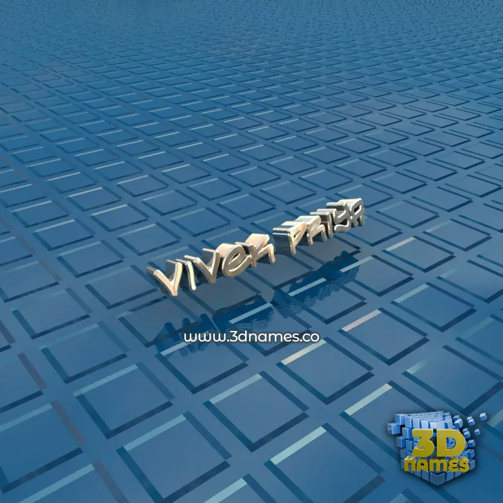 vivek priya in Blue Bling style - 3D name wallpaper