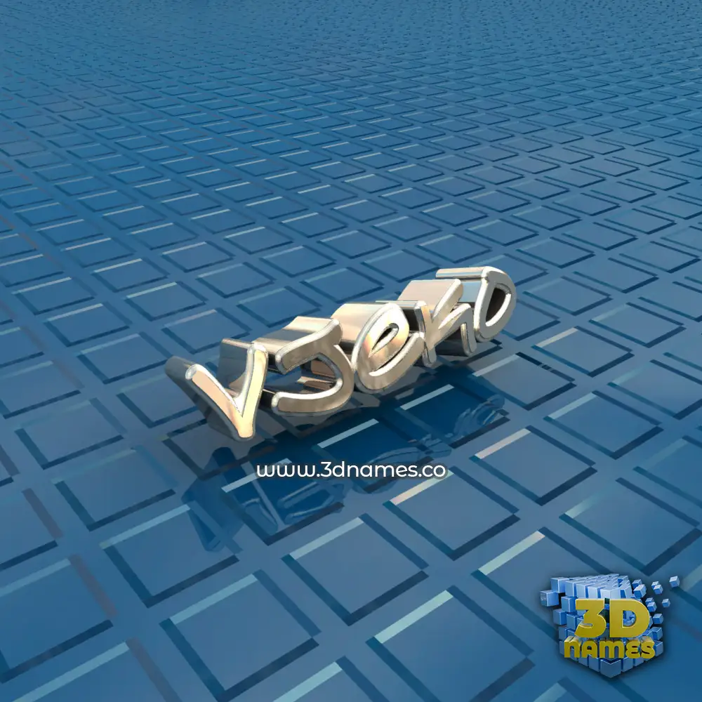 vjeko in Blue Bling style - 3D name wallpaper