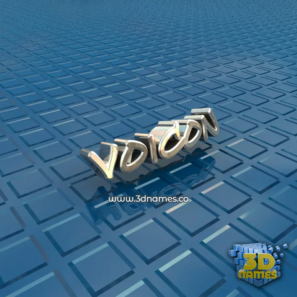 voicon in Blue Bling style - 3D name wallpaper