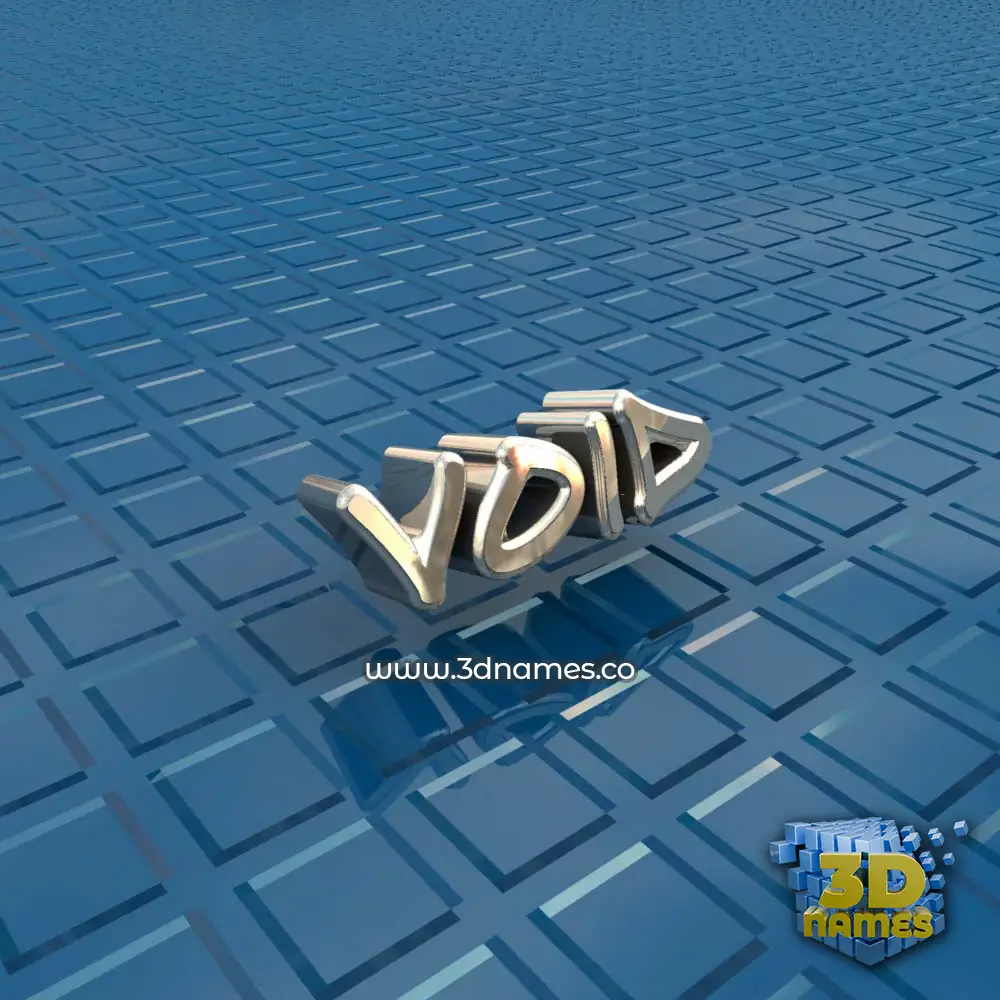void in Blue Bling style - 3D name wallpaper