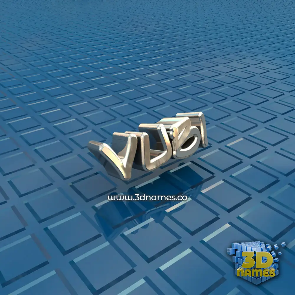 vubi in Blue Bling style - 3D name wallpaper