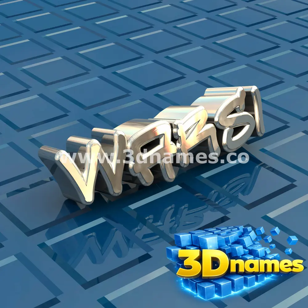 warsi in Blue Bling style - 3D name wallpaper