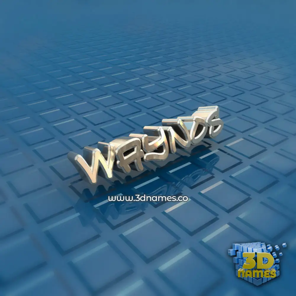waynos in Blue Bling style - 3D name wallpaper
