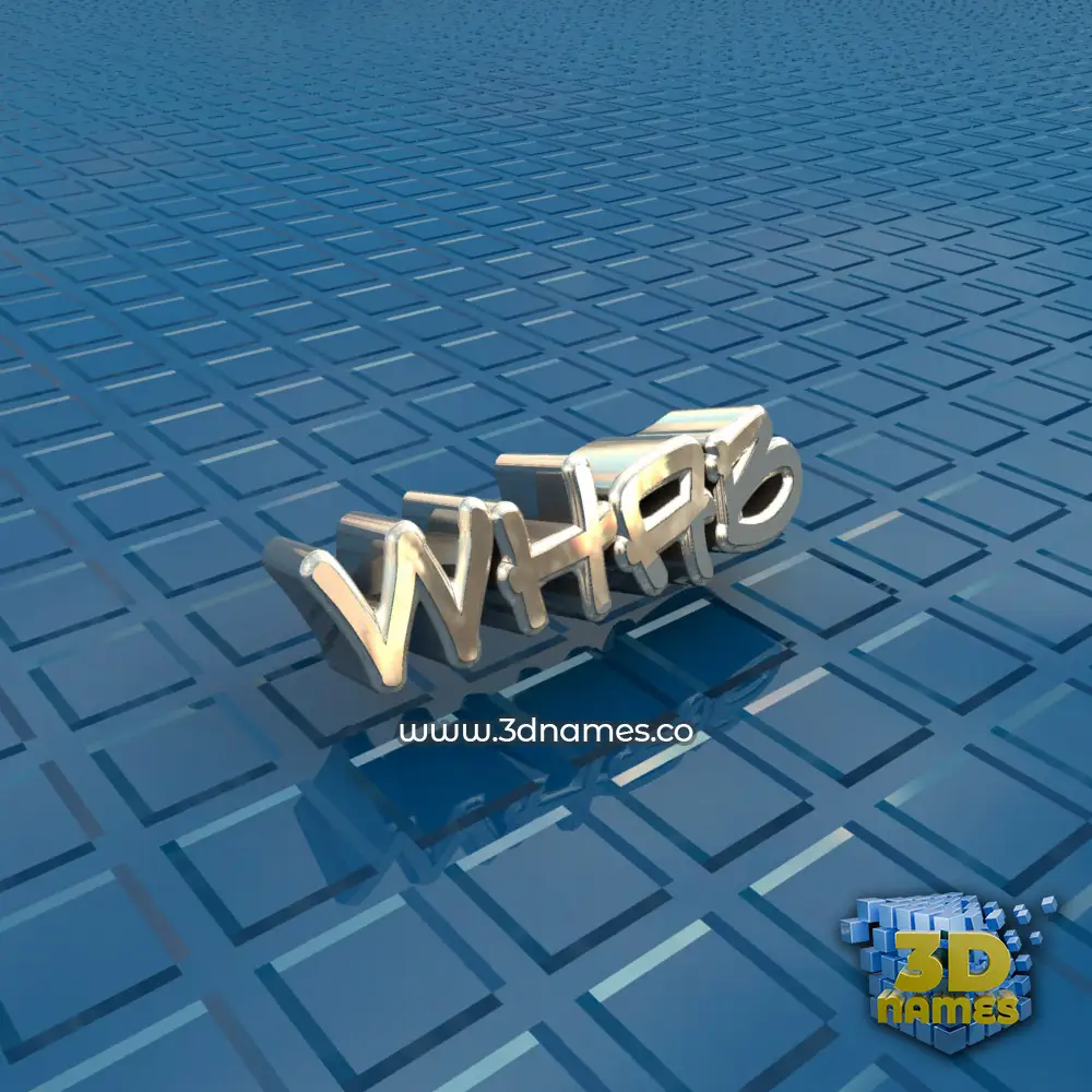 whab in Blue Bling style - 3D name wallpaper