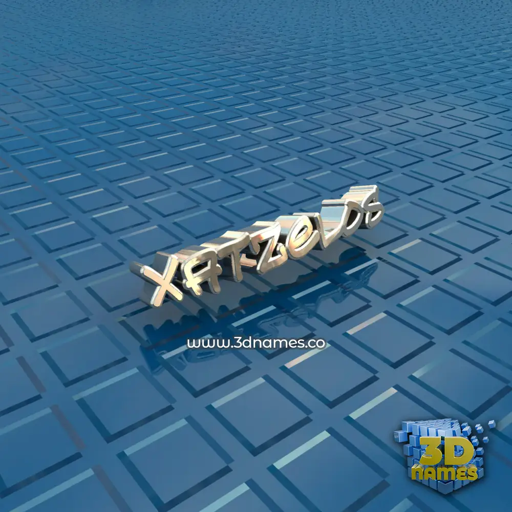 xatzelos in Blue Bling style - 3D name wallpaper