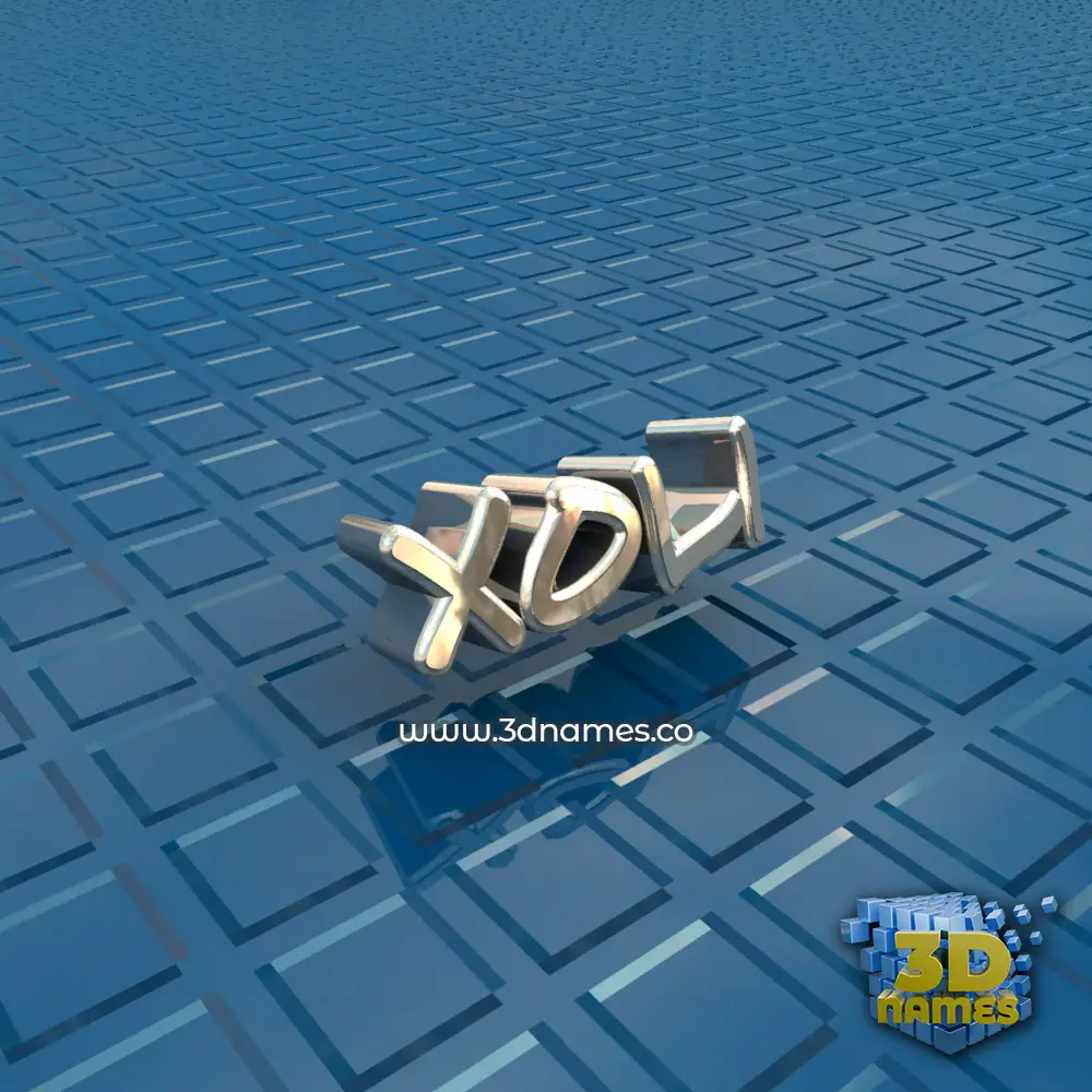 xoli in Blue Bling style - 3D name wallpaper