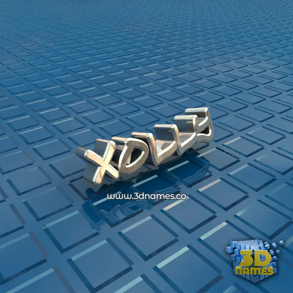 xolly in Blue Bling style - 3D name wallpaper