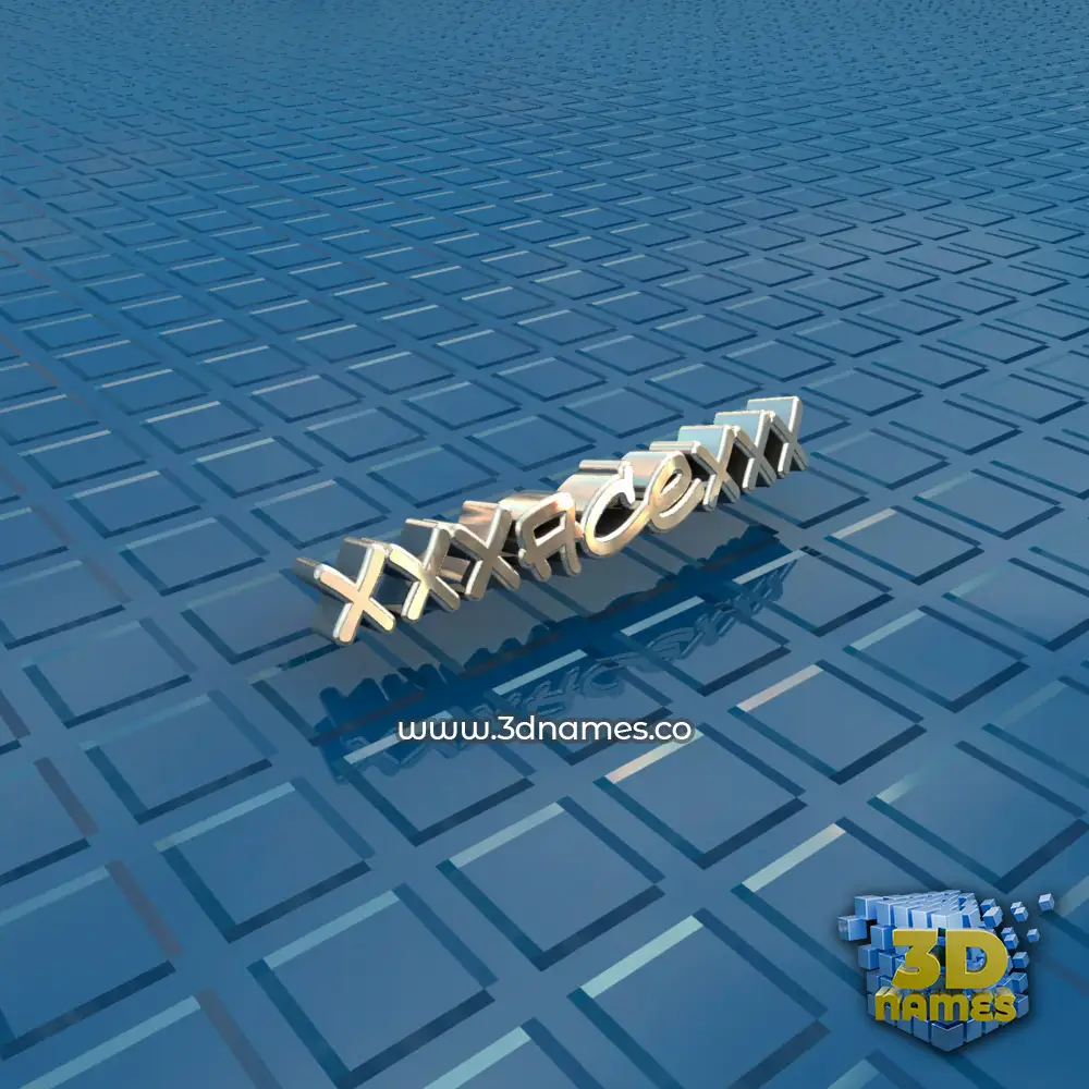 xxxacexxx in Blue Bling style - 3D name wallpaper