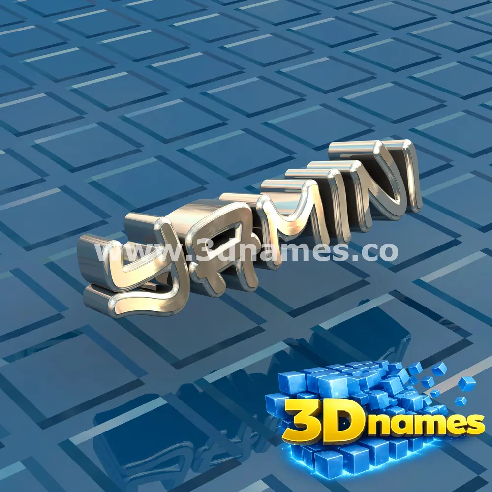 yamini in Blue Bling style - 3D name wallpaper