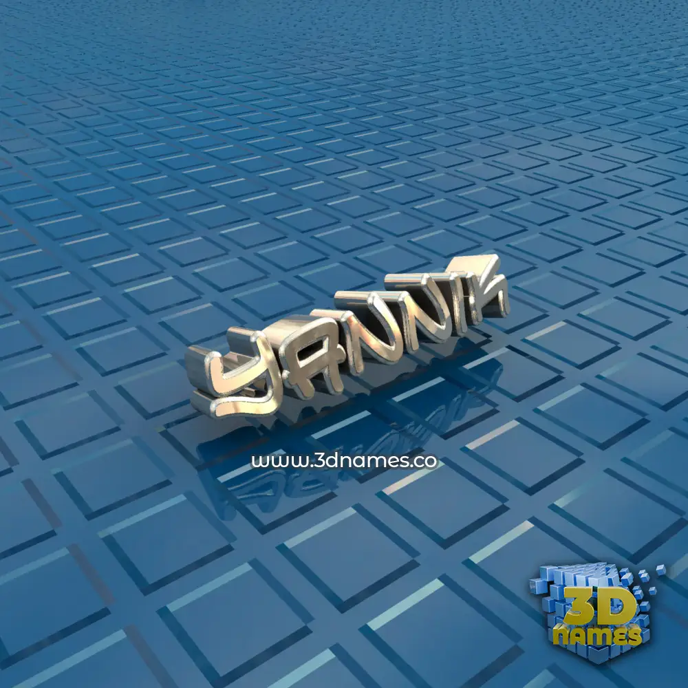 yannik in Blue Bling style - 3D name wallpaper