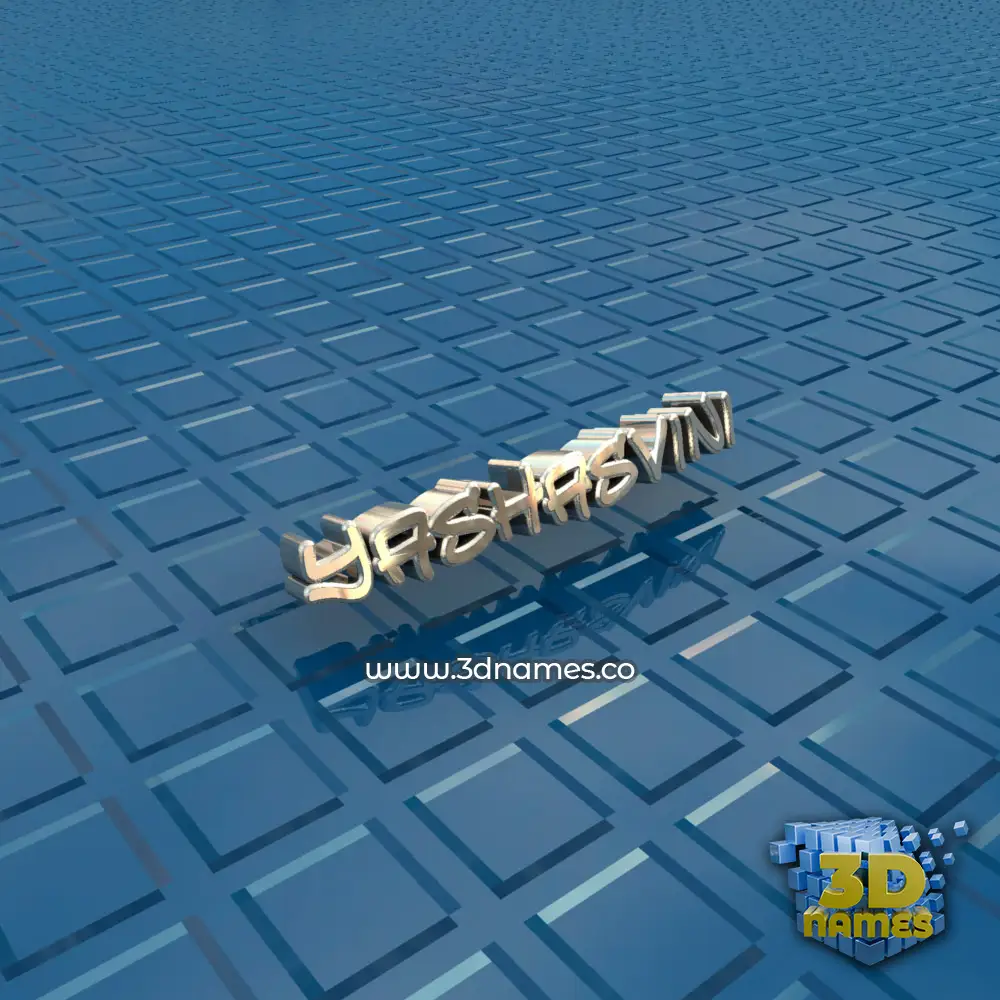yashasvini in Blue Bling style - 3D name wallpaper