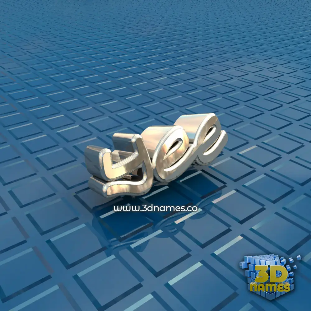 yee in Blue Bling style - 3D name wallpaper