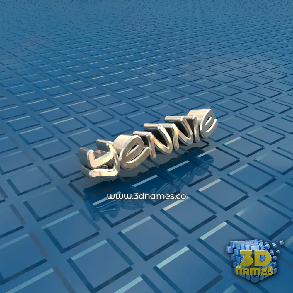 yennie in Blue Bling style - 3D name wallpaper