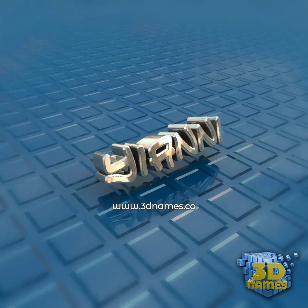 yianni in Blue Bling style - 3D name wallpaper