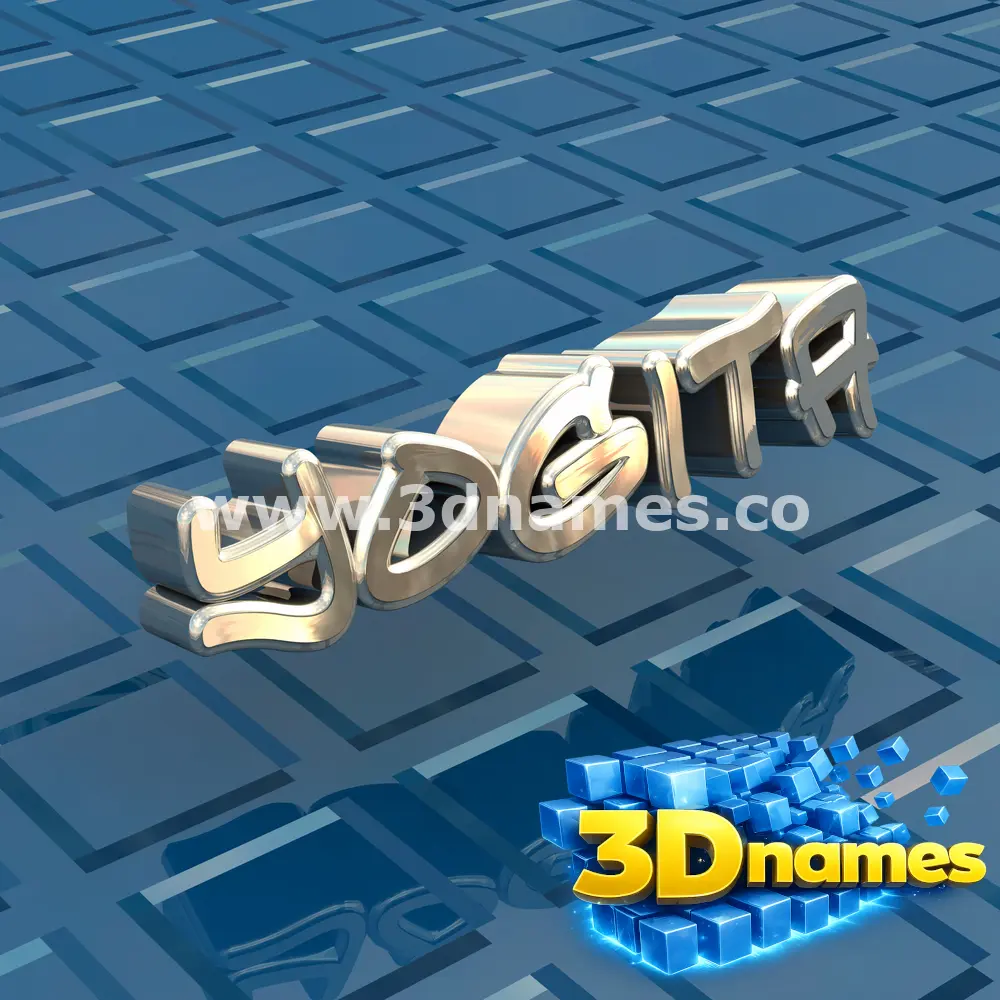 yogita in Blue Bling style - 3D name wallpaper