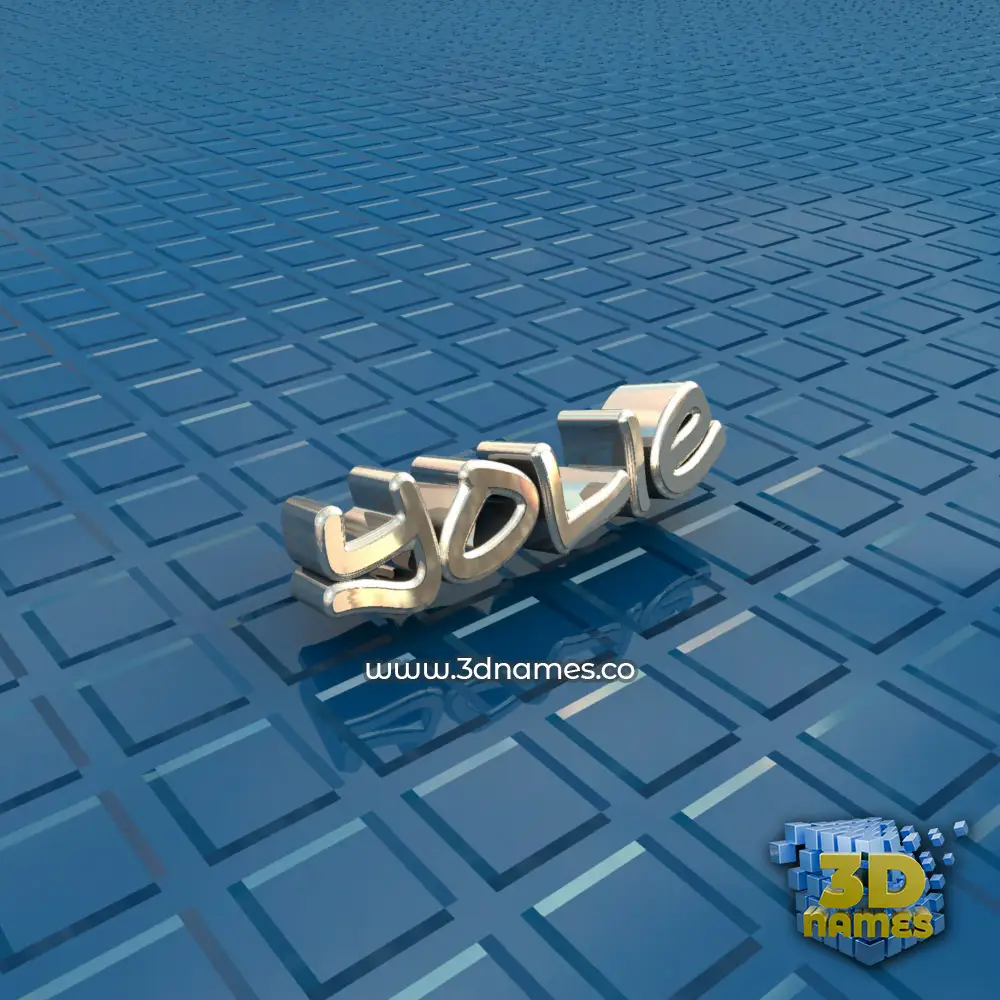 yolie in Blue Bling style - 3D name wallpaper