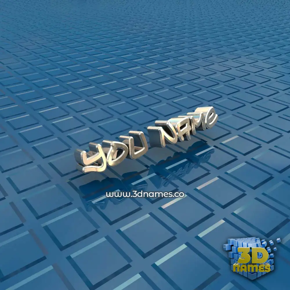 you name in Blue Bling style - 3D name wallpaper