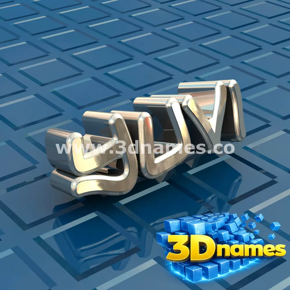 yuvi in Blue Bling style - 3D name wallpaper