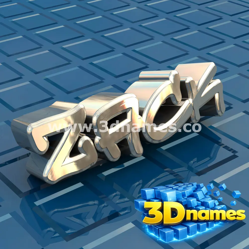 zack in Blue Bling style - 3D name wallpaper