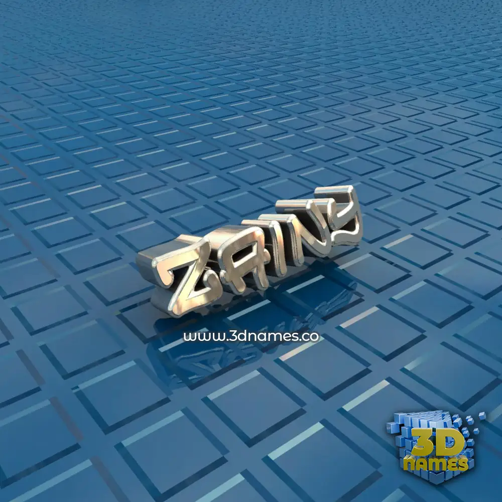 zainy in Blue Bling style - 3D name wallpaper