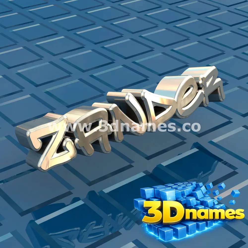 zander in Blue Bling style - 3D name wallpaper