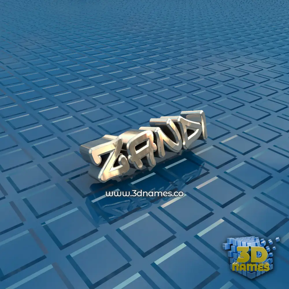 zandi in Blue Bling style - 3D name wallpaper
