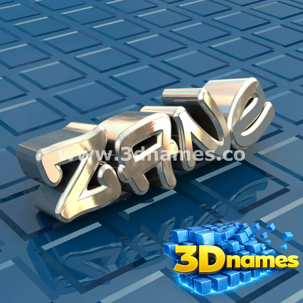 zane in Blue Bling style - 3D name wallpaper