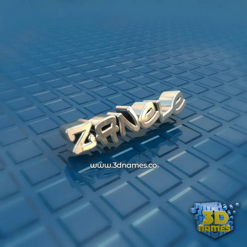 zanele in Blue Bling style - 3D name wallpaper