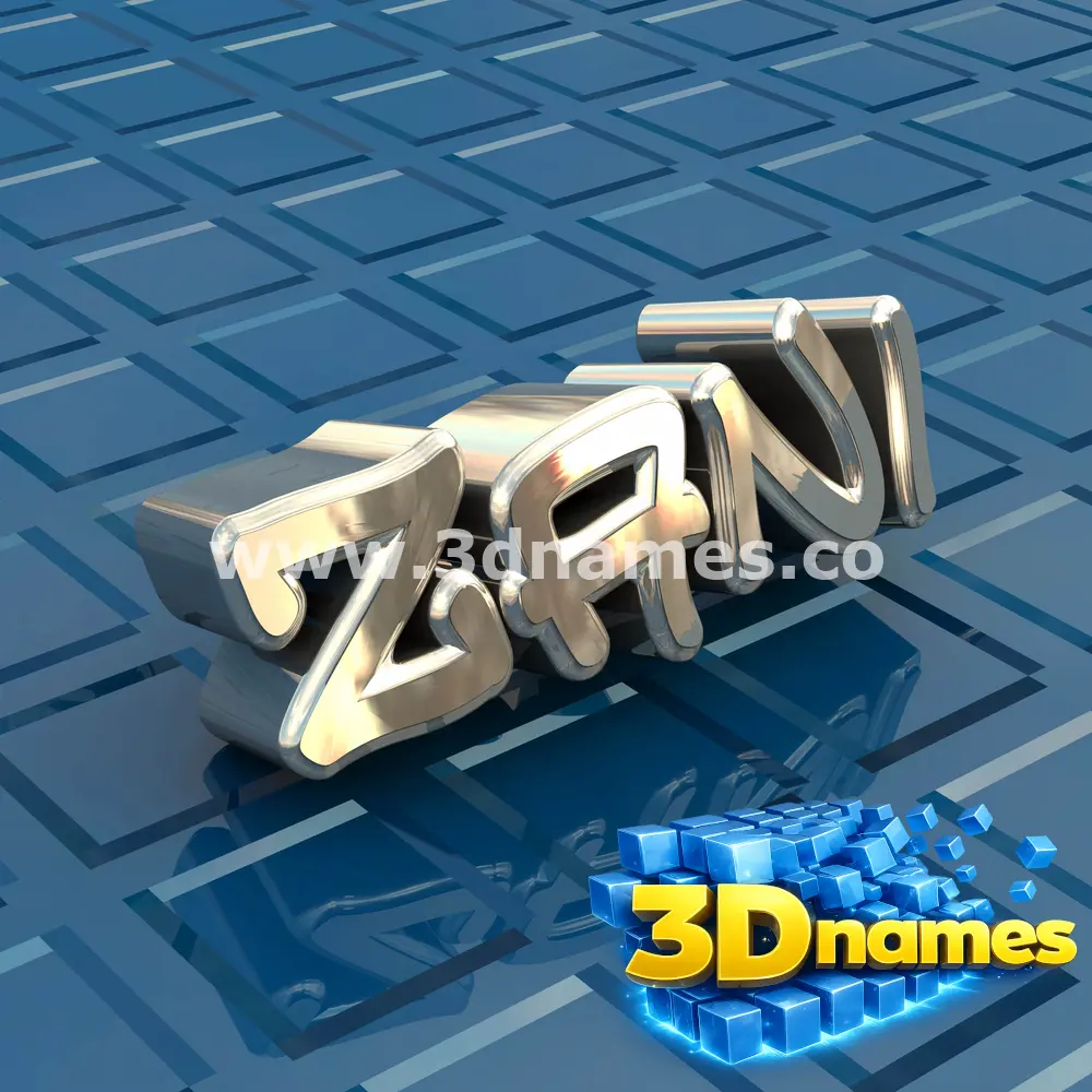 zani in Blue Bling style - 3D name wallpaper
